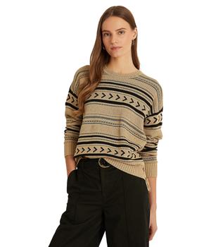 推荐Jacquard-Knit Linen-Blend Sweater商品