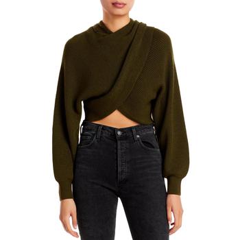 Alice + Olivia | Alice + Olivia Womens Mora Wool Faux Wrap Pullover Sweater商品图片,5折, 独家减免邮费