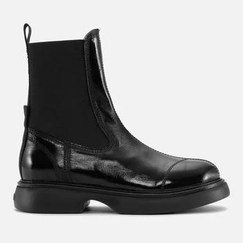 推荐Ganni Women's Everyday Mid Chelsea Patent Leather Boots商品