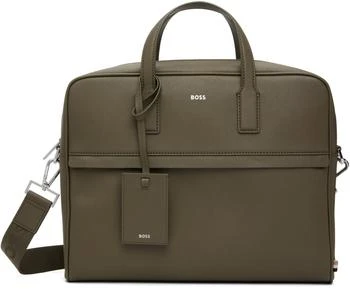 Hugo Boss | Green Logo Detail Document Briefcase,商家SSENSE HK,价格¥2268