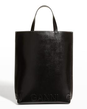 ganni包, Ganni | Banner Recycled Leather Tote Crossbody Bag商品图片 7.5折