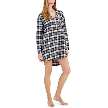 Charter Club | Cotton Plaid Flannel Nightshirt, Created for Macy's,商家Macy's,价格¥149