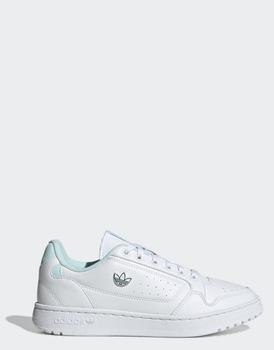 推荐adidas Originals NY 90 trainers in white and mint商品