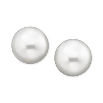 Belle de Mer | Pearl Earrings, 14k Gold Cultured Freshwater Pearl Stud Earrings (9mm)商品图片,5折×额外8折, 额外八折