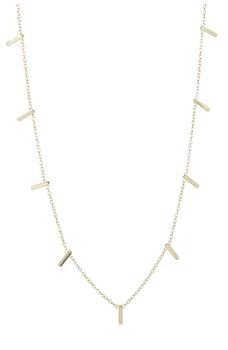 ADORNIA | 14K Gold Plated Bar Necklace 1.4折, 独家减免邮费