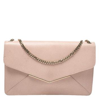 推荐Furla Peach Leather Envelope Shoulder Bag商品