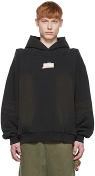 we11done卫衣图片, We11done | Black Cotton Hoodie商品图片 3折