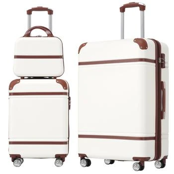 Streamdale Furniture | Streamdale Hardshell Luggage Sets 3 Pieces 20" +28" Luggages and Cosmetic Case Spinner Suitcase with TSA Lock Lightweight,商家Premium Outlets,价格¥1809