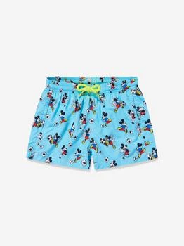 Mc2 Saint Barth | Boys Disney Mickey Football Swim Shorts in Blue,商家Childsplay Clothing,价格¥599