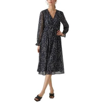 VERO MODA | Women's Printed V-Neck Midi Dress 7.0折