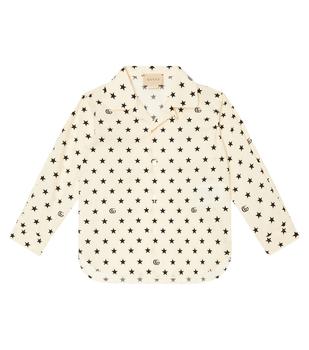 商品Gucci | Baby GG Stars cotton poplin shirt,商家MyTheresa,价格¥3560图片