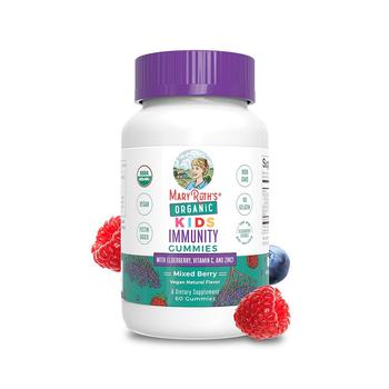 商品MaryRuth Organics | Kids Immunity Gummies, Mixed Berry, Org, 60 ct,商家Macy's,价格¥191图片