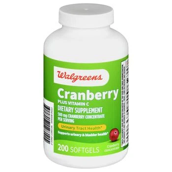 Walgreens | Cranberry 500 mg Plus Vitamin C Softgels,商家Walgreens,价格¥141