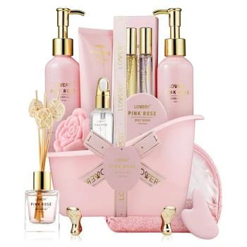 Lovery | 19-Pc. Pink Rose Relaxing Luxury Spa Gift Set,商家Macy's,价格¥447