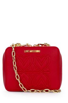 推荐Love Moschino Logo-Lettering Zipped Shoulder Bag商品