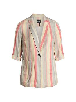 NIC+ZOE | Sweetclover Striped Blazer商品图片,6折, 满$200减$50, 满减