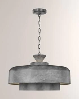 ED Ellen DeGeneres | 1-  Light Pendant Weathered Galvanized Haymarket By Ellen Degeneres,商家Neiman Marcus,价格¥4130