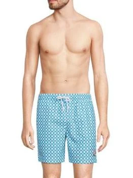 推荐Print Recycled Polyester Blend Swim Shorts商品