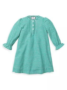 Petite Plume | Baby's, Little Girl's & Girl's Beatrice Gingham Flannel Nightgown,商家Saks Fifth Avenue,价格¥403
