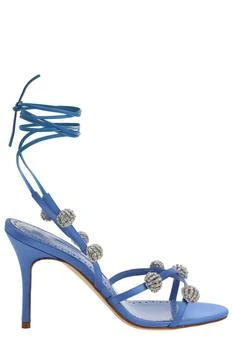 Manolo Blahnik | Manolo Blahnik Elsaka Embellished Strappy Sandals 6.7折