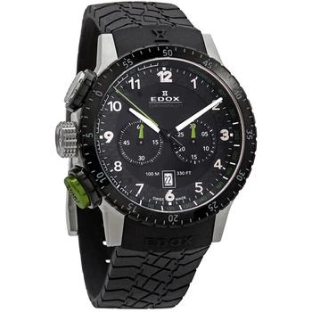 Edox | Chronorally Chronograph Quartz Black Dial Men's Watch 10305 3NV NV,商家Jomashop,价格¥2848