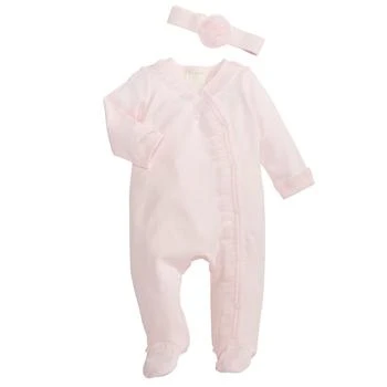 First Impressions | Baby Girls Ruffle Footie and Headband, 2 Piece Set, Created for Macy's 6.9折, 独家减免邮费