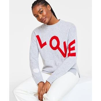 Charter Club | Women's Love Crewneck 100% Cashmere Sweater, Created for Macy's 