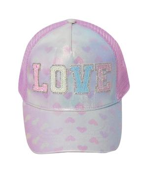 推荐Ombre Heart Printed Glitter Love Baseball Hat商品