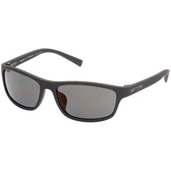推荐Timberland Men's Sunglasses - Grey Rectangular Frame Polarized Lens | TB9237 5820D商品