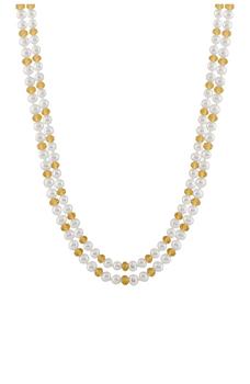 推荐Endless Bead & Natural White 6-7mm Cultured Freshwater Pearl Necklace商品