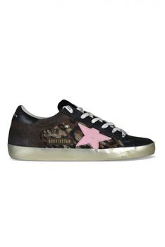 推荐Women's Luxury Sneakers   Golden Goose Deluxe Brand Superstar Brown Sneakers With Pattern商品