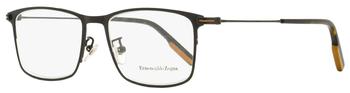 商品Ermenegildo Zegna Men's Rectangular Eyeglasses EZ5154D 002 Matte Black/Havana 55mm,商家Premium Outlets,价格¥429图片