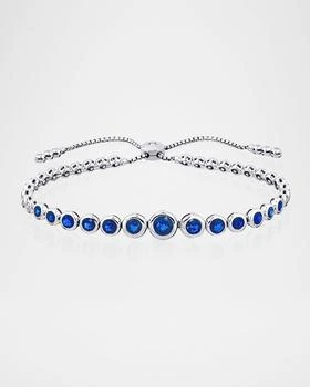 Cassidy Diamonds | Diamond Fringe Blue Sapphire Adjustable Diamond Bracelet,商家Neiman Marcus,价格¥44769