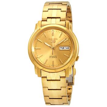 精工5号, Seiko | Series 5 Automatic Gold Dial Mens Watch SNKK76商品图片 6.2折