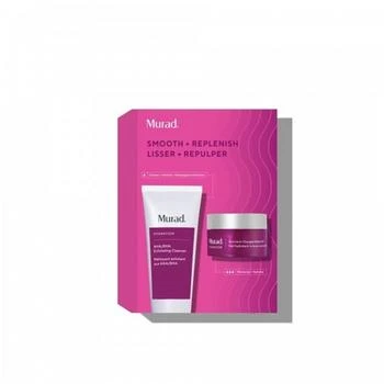 Murad | Aha & Bha Cleanser 200 ml Nutrient Charged Water Gel 50 ml Smooth & Replenish Set - 2 Piece,商家Premium Outlets,价格¥583