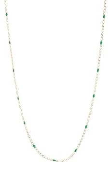 Argento Vivo Sterling Silver | Enamel Chain Necklace,商家Nordstrom Rack,价格¥81