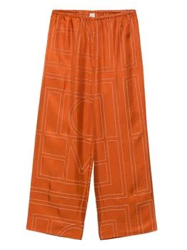Totême | TOTEME Monogram Silk Pajama Pants,商家Baltini,价格¥4003