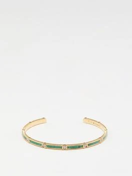 Viltier | Rayon diamond, malachite & 18kt gold bangle,商家MATCHES,价格¥38276