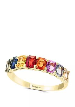 商品2.06 ct. t.w. Multi Sapphire Ring in 14k Yellow Gold,商家Belk,价格¥3253图片