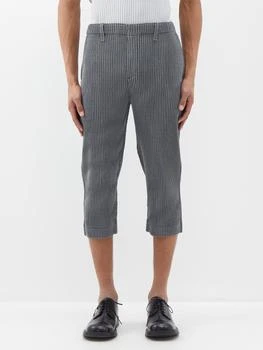推荐Technical-pleated cropped trousers商品