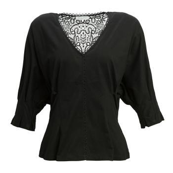 推荐SANDRO 女士黑色棉质T恤 R130055P-BLACK商品