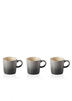 商品Le Creuset | Set of 3 stoneware espresso mugs flint,商家Harvey Nichols,价格¥248图片