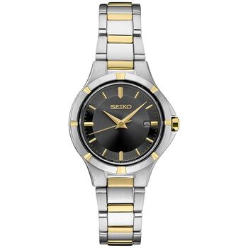 精工女表, Seiko | Women's Essential Two Tone Stainless Steel Bracelet Watch 27mm商品图片 9折