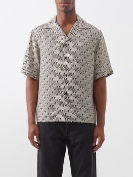 amiri衬衫真假, AMIRI | Logo print silk-twill shirt商品图片 