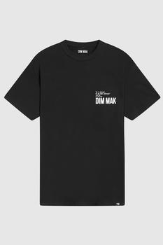 女士休闲essentials短袖, Dim Mak | Dim Mak Essential 2.0 Short Sleeve Tee - Black商品图片 