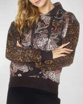 Robert Graham | Capri Leopard-Print Terry Hoodie商品图片,