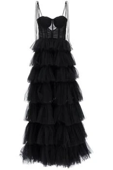 19:13 DRESSCODE | 1913 dresscode long bustier dress with flounced skirt,商家Baltini,价格¥6091
