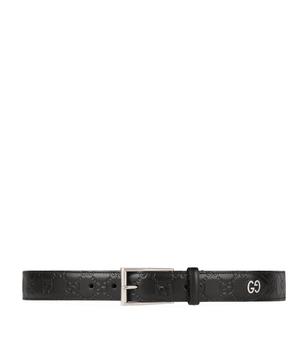 gucci皮带男, Gucci | Leather Signature Belt商品图片 