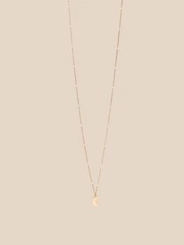 Dodo | Dodo mini moon necklace in rose gold and rhodium-plated white gold,商家GIGLIO.COM,价格¥1656