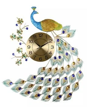 Three Star | Peacock Metal Wall Clock,商家Macy's,价格¥1197
